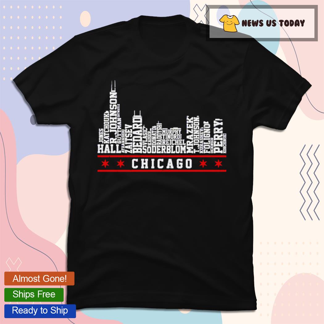 Chicago Hockey Roster Skyline 23 Hockey Shirt