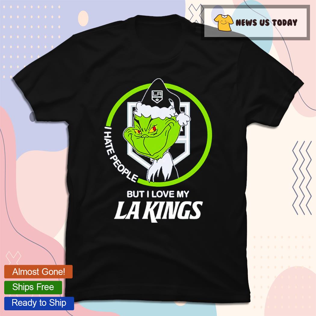 Grinch I Hate People But I Love My LA Kings T-Shirt