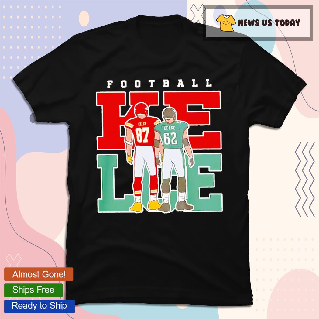 Jason Kelce And Travis Kelce American Football Shirt