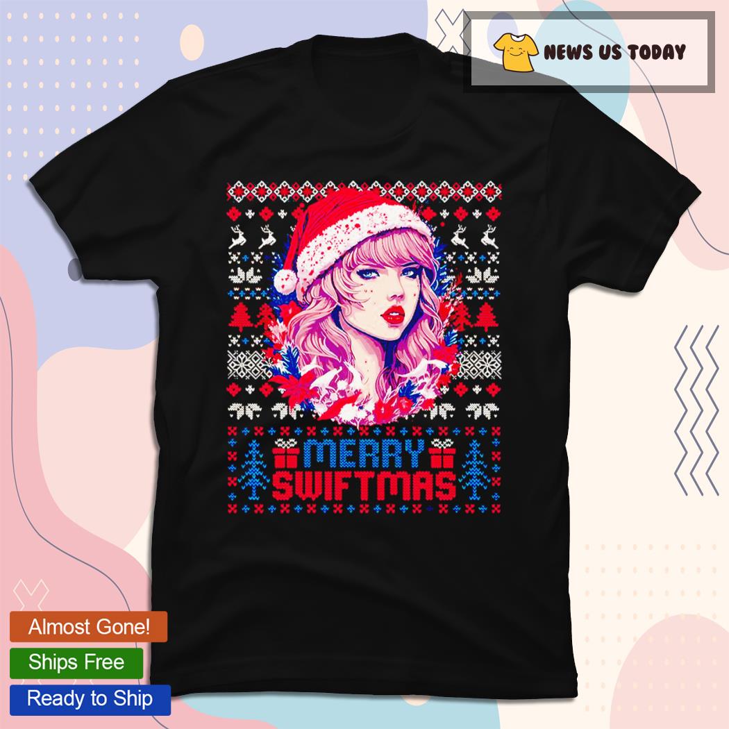 Merry Swiftmas Era Ugly Christmas Holiday T-Shirt
