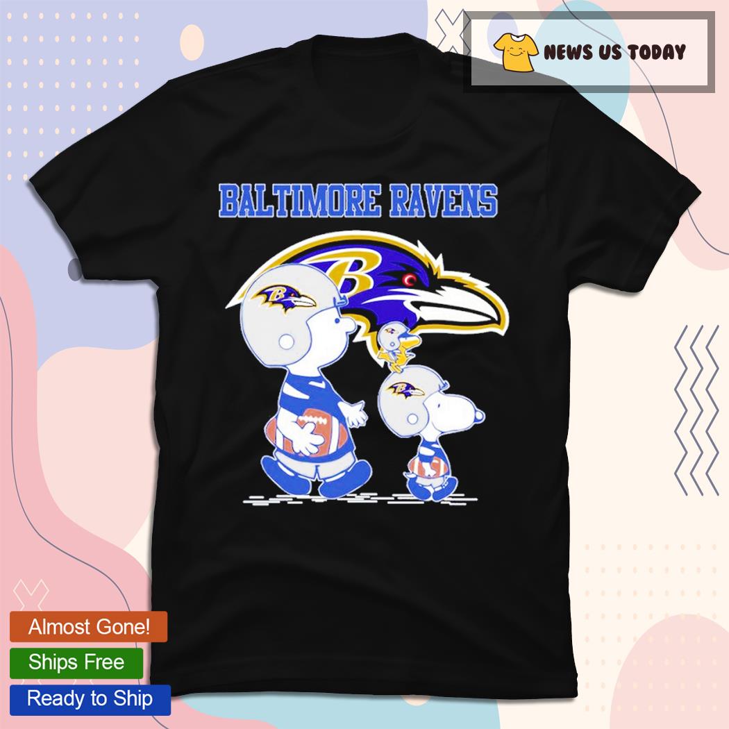 Ravens Snoopy Play Soccer T-Shirt