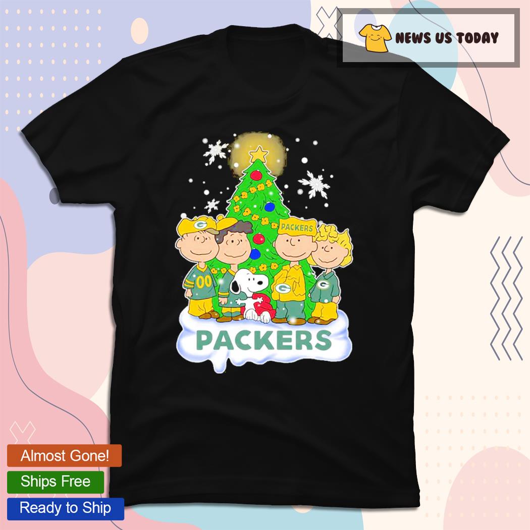 Snoopy The Peanuts Green Bay Packers Christmas Shirt