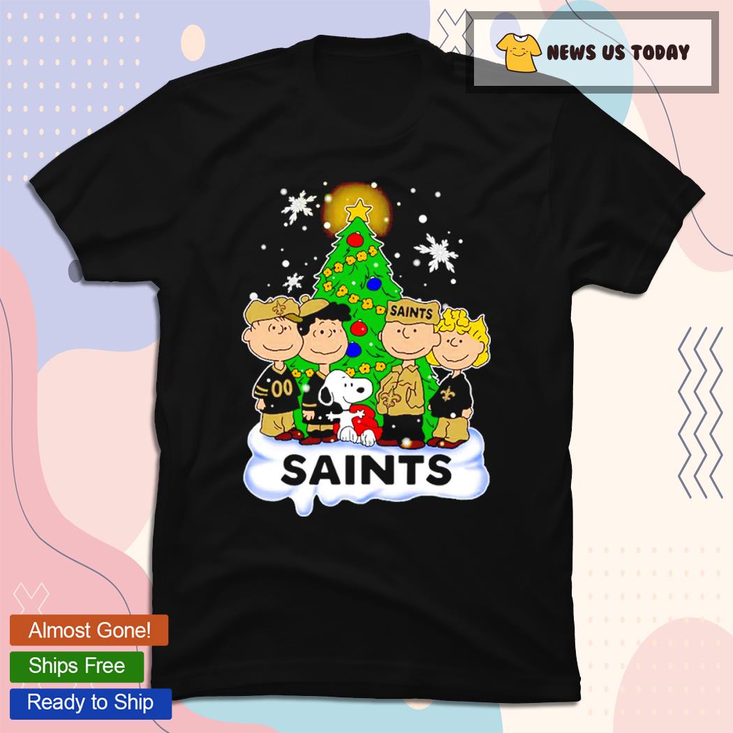 Snoopy The Peanuts New Orleans Saints Christmas T-Shirts