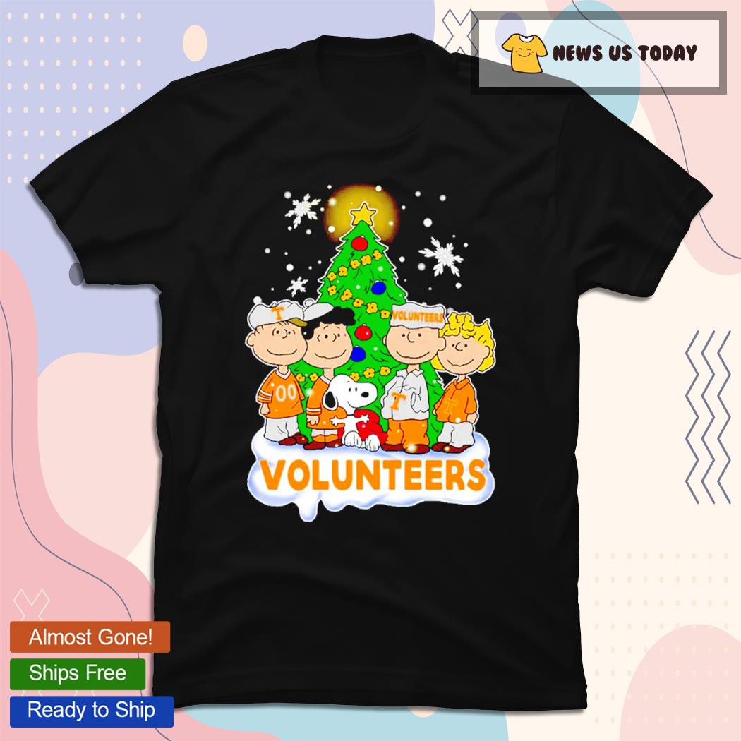 Snoopy The Peanuts Tennessee Volunteers Christmas T-Shirts